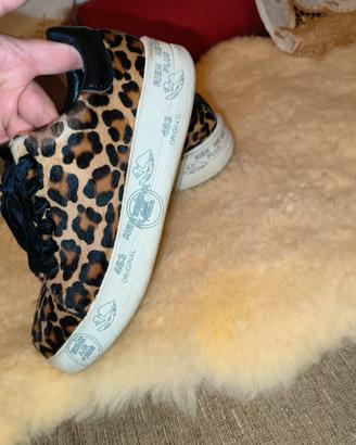 scarpe premiata leopardato 