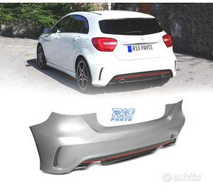 PARAURTI POSTERIORE MERCEDES A W176 12-15 LOOK AMG