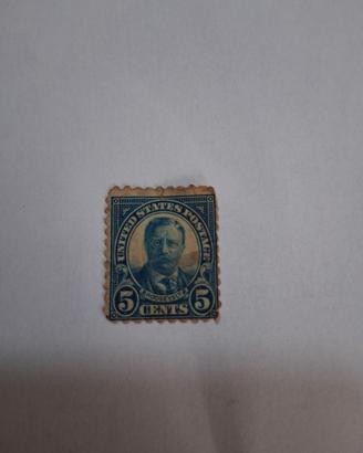 francobollp da 5c. Roosevelt raro emis.1922/1931