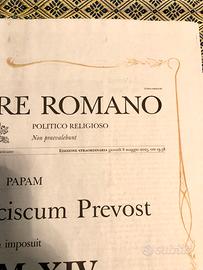 L’Osservatore Romano. Papa Leone, ed. straordina