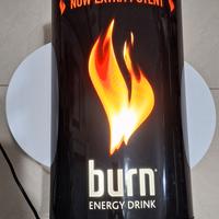 Insegna luminosa originale Burn Energy Drink