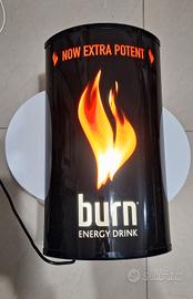 Insegna luminosa originale Burn Energy Drink