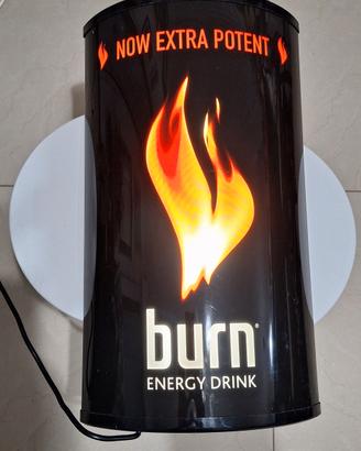 Insegna luminosa originale Burn Energy Drink