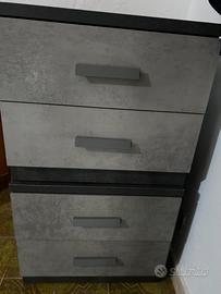 Comodini color cemento