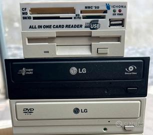 Lettori CD DVD Floppy e Memorie PC Fisso