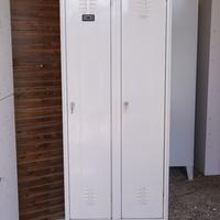 Armadio spogliatoio in acciaio a due posti