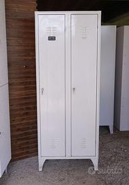 Armadio spogliatoio in acciaio a due posti