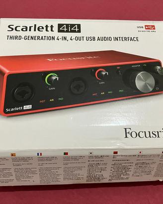 scheda audio Focusrite Scarlet 4i4 3rd gen