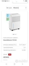 Deumidificatore trotec TK90E