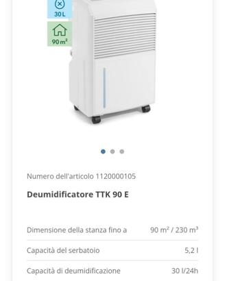 Deumidificatore trotec TK90E