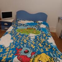 cameretta  bambino azzurra  e bianca 