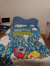 cameretta  bambino azzurra  e bianca 