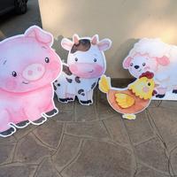 sagome polistirolo tema animali fattoria