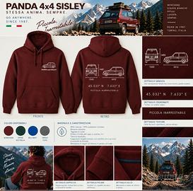 Felpa FIat Panda 4x4 Sisley