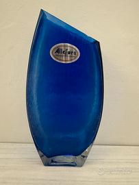 Vaso in vetro blu