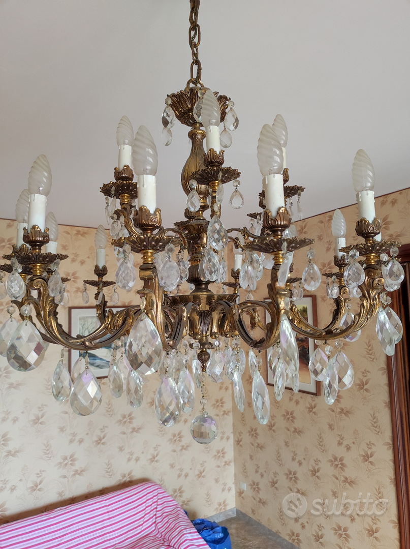 Lampadario a gocce più due applique anni 60 Arredamento e Casalinghi