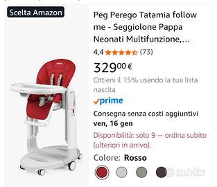Seggiolone PEG Perego Tatamia
