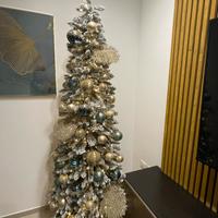 Albero di natale innevato slim