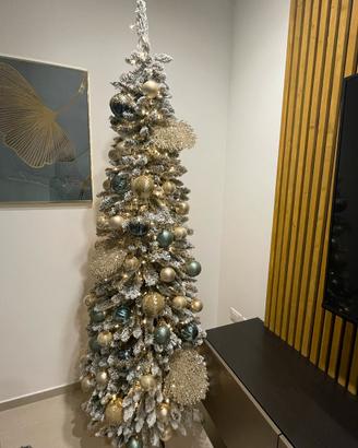Albero di natale innevato slim