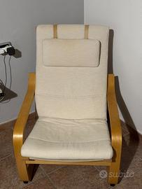 Poltrona IKEA Poäng Rovere/Beige