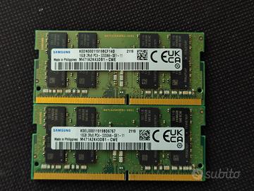 32Gb (2x16Gb) Samsung DDR4 Sodimm 3200Mhz