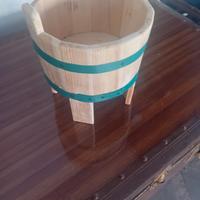 tinozza artigianale in legno