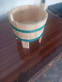 tinozza artigianale in legno