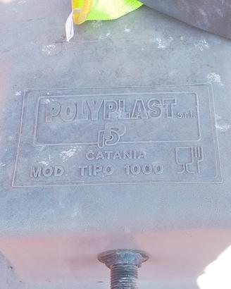 2 recipienti polyplast da 1000 litri