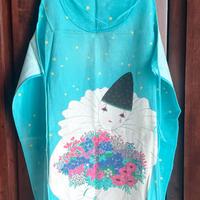 Pierrot con fiori-grembiule da cucina-parannanza