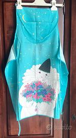 Pierrot con fiori-grembiule da cucina-parannanza