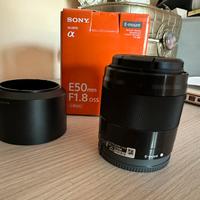 Sony E50mm F1.8 OSS SEL50F18B obiettivo