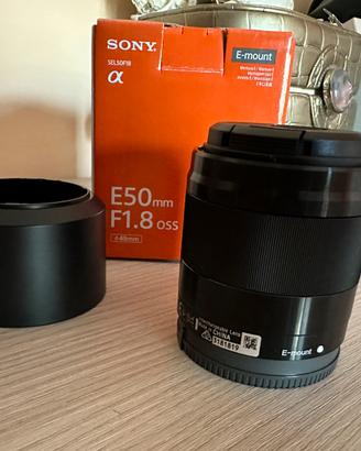 Sony E50mm F1.8 OSS SEL50F18B obiettivo