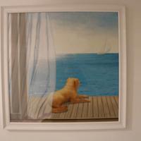 Quadro con cane Labdrador