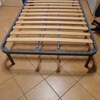 Rete letto con piedini una piazza e mezzo