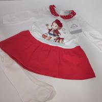 vestito Bambina natale feste 9 o 12 mesi