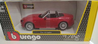 modellino 1:24 Fiat 124 spider Burago 
