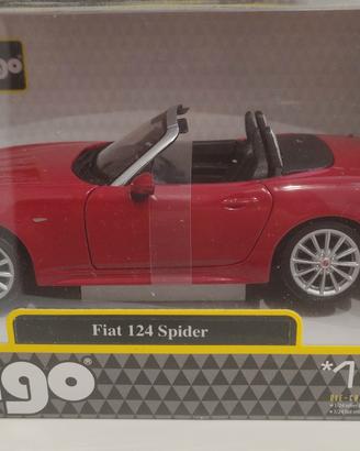 modellino 1:24 Fiat 124 spider Burago 