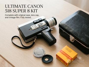 Videocamera Super 8 Canon Auto Zoom 518 - Vintage
