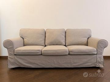 Accogliente Divano 3 posti IKEA EKTORP / grigio