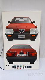 pannello luminoso scuola guida alfa romeo anni 80