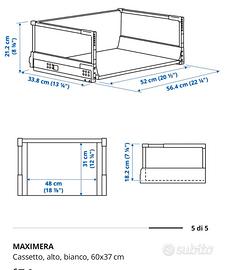 Ikea Maximera Cassetto Alto