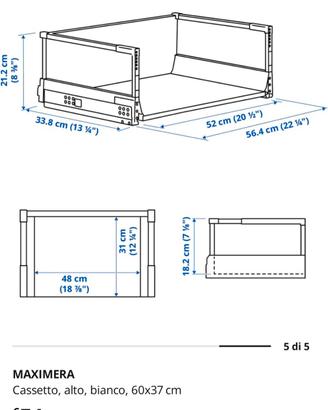 Ikea Maximera Cassetto Alto