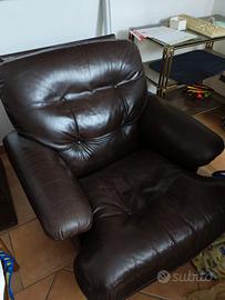 poltrona in pelle
