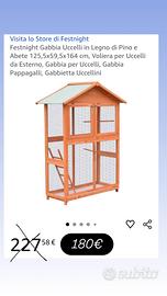 Voliera per tutti i tipi di uccelli 