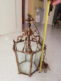 lampadario in ottone