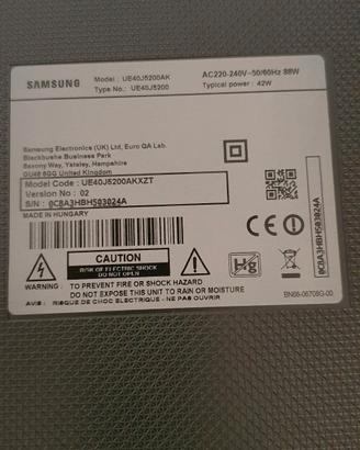 Samsung Tv UE40J5200 