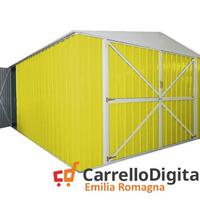 Box acciaio garage lamiera 360x600 giallo