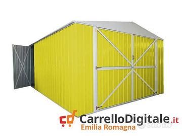 Box acciaio garage lamiera 360x600 giallo