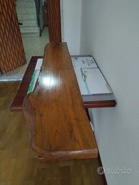 mensola legno massello