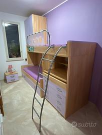 CAMERETTA 3 POSTI LETTO E SCRIVANIA